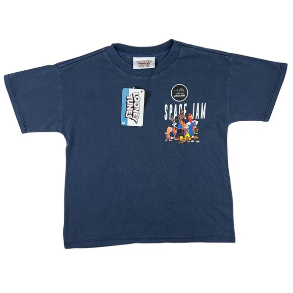 Cotton On Kids Looney Toons Space Jam Drop Shoulder Short Sleeve T-shirt Size 5 - Picture 3 of 4